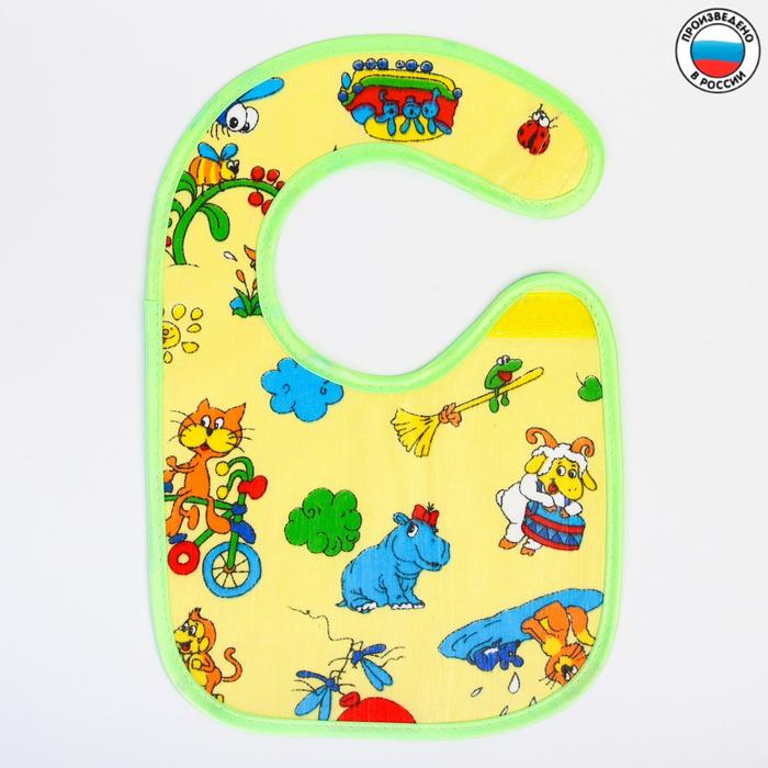 Нагрудник защитный 22х22 см, на липучке, цвета МИКС