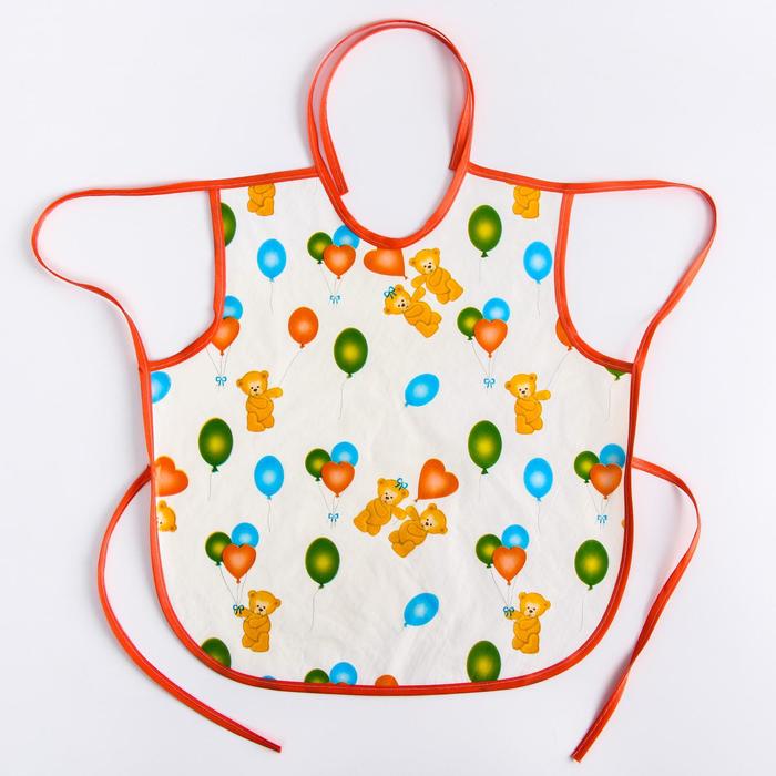 Фартук защитный из клеёнки с ПВХ-покрытием 36х38 см, цвета МИКС