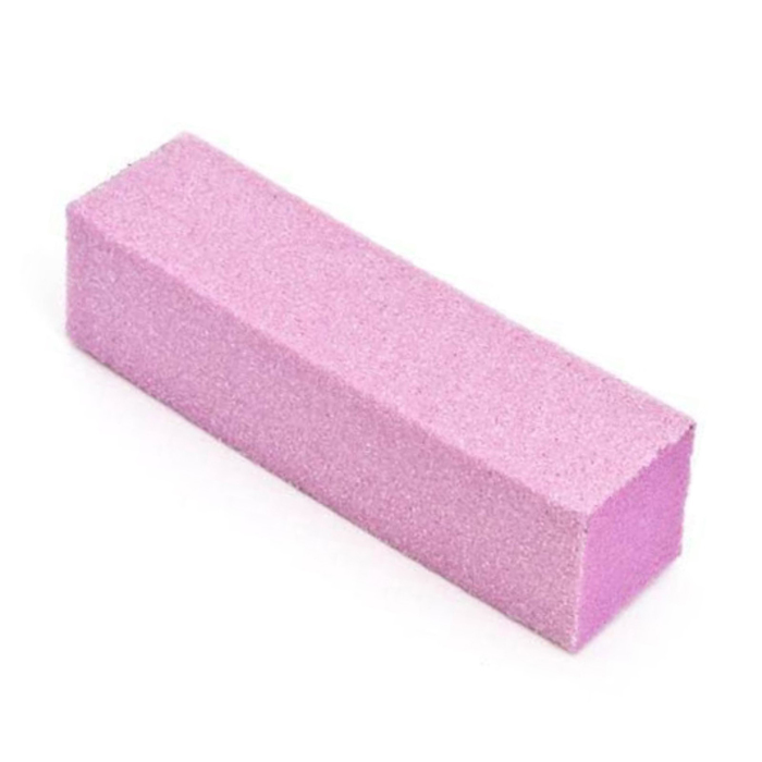 Блок для шлифовки ногтей, цвет розовый (ZJNB-13)