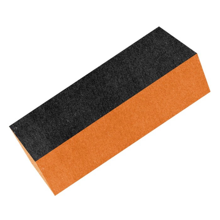 Блок для шлифовки ногтей, цвет чёрно-оранжевый (ZJNB-1)