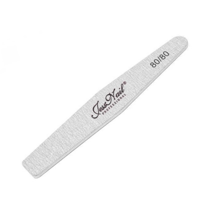 Пилка для ногтей, в форме ромба, абразивность 80/80, 25шт, цвет серый