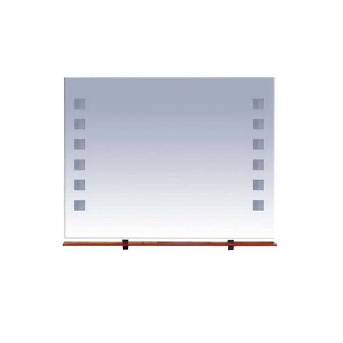 Зеркало Misty "Эллада 100", с красной полочкой, с подсветкой