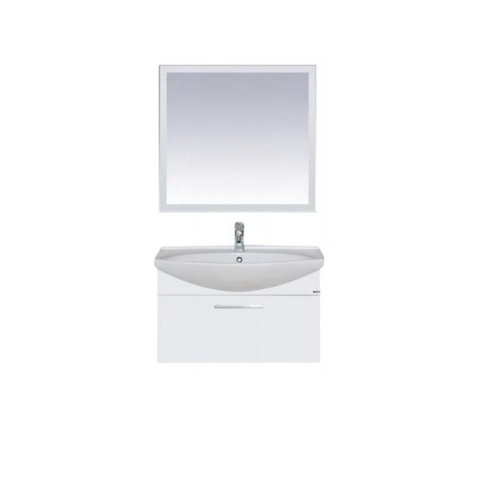 Тумба с раковиной Misty "Веста 85", подвесная, 1 ящик