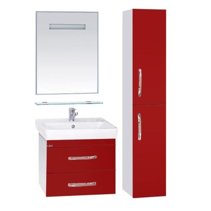 Пенал Misty "Эмилия 30", правый, красный, подвесной