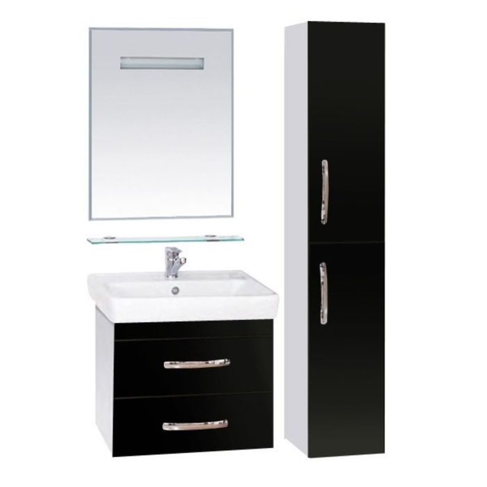 Пенал Misty "Эмилия 30", правый, черный, подвесной