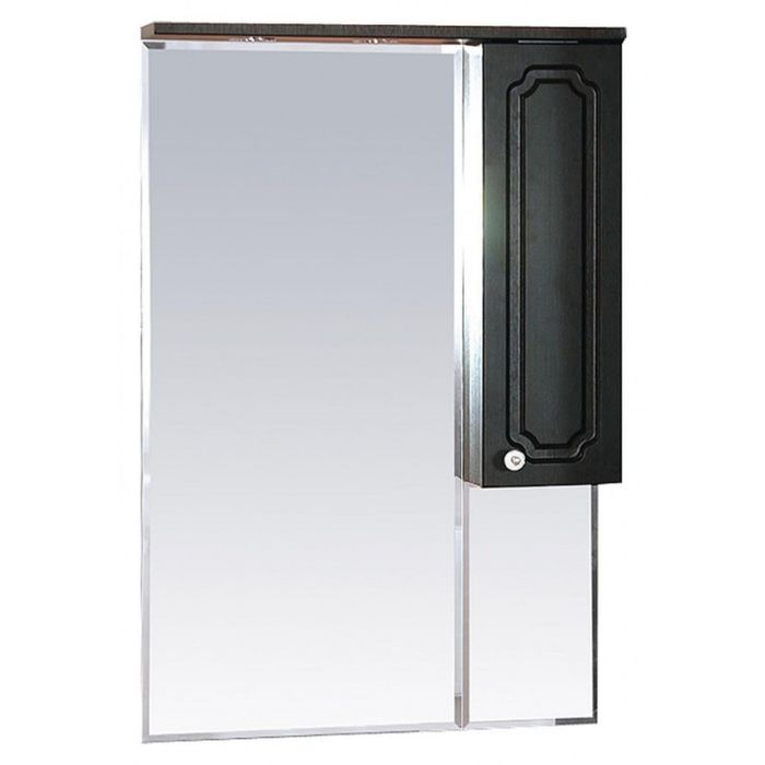 Шкаф-зеркало Misty "Александра 65", правый, с подсветкой, цвет венге