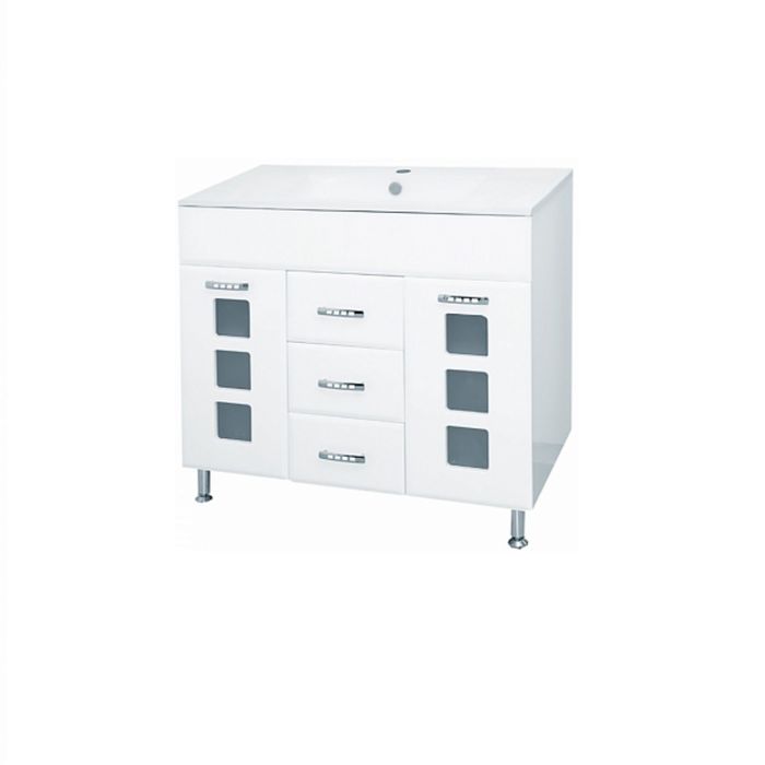 Тумба с раковиной Misty "Квадро 90", левая