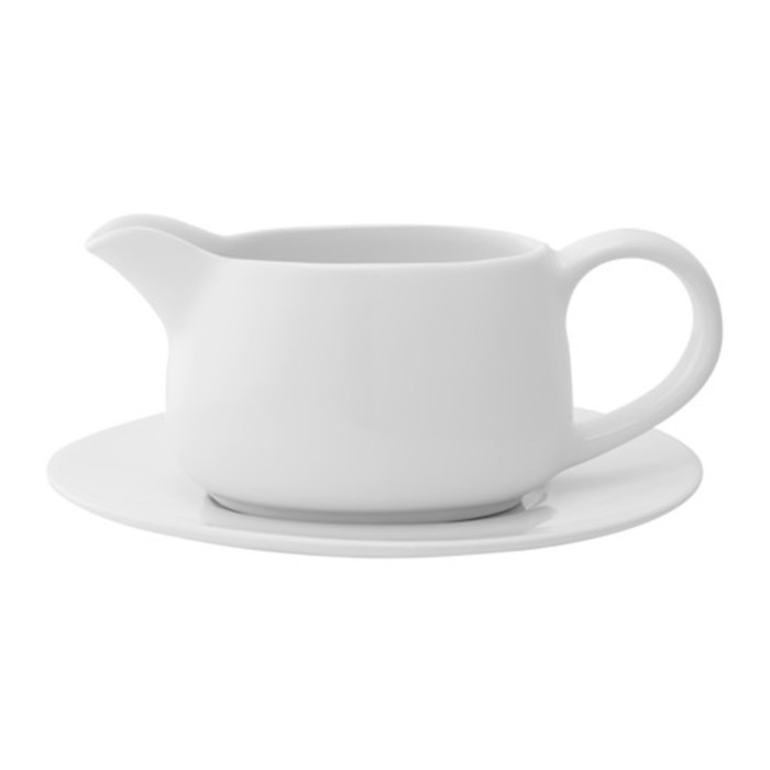 Соусник с блюдцем, белый ВАРДАГЕН