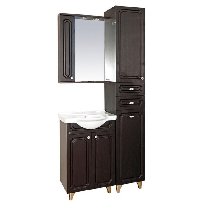 Пенал Misty "Александра 35", левый, с бельевой корзиной, цвет венге