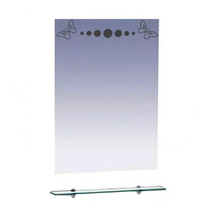 Зеркало Misty "Бабочка 60", с полочкой, с подсветкой