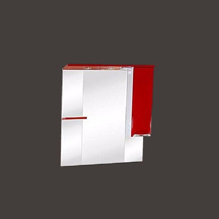 Шкаф-зеркало Misty "Кристи 90", правый, с подсветкой, белый