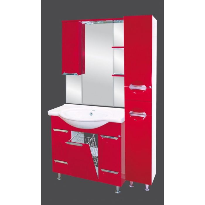 Пенал Misty "Жасмин 31", правый, красная эмаль