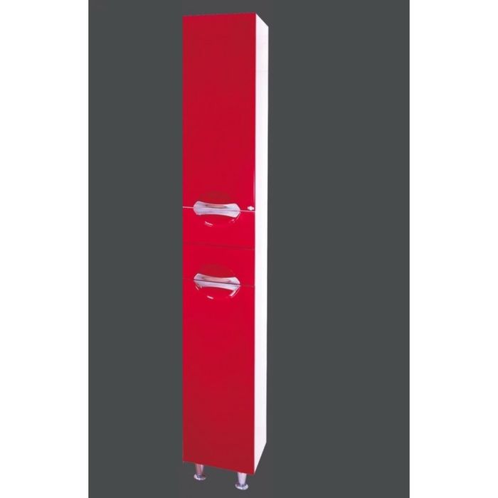 Пенал Misty "Жасмин 31", правый, красная эмаль, с бельевой корзиной