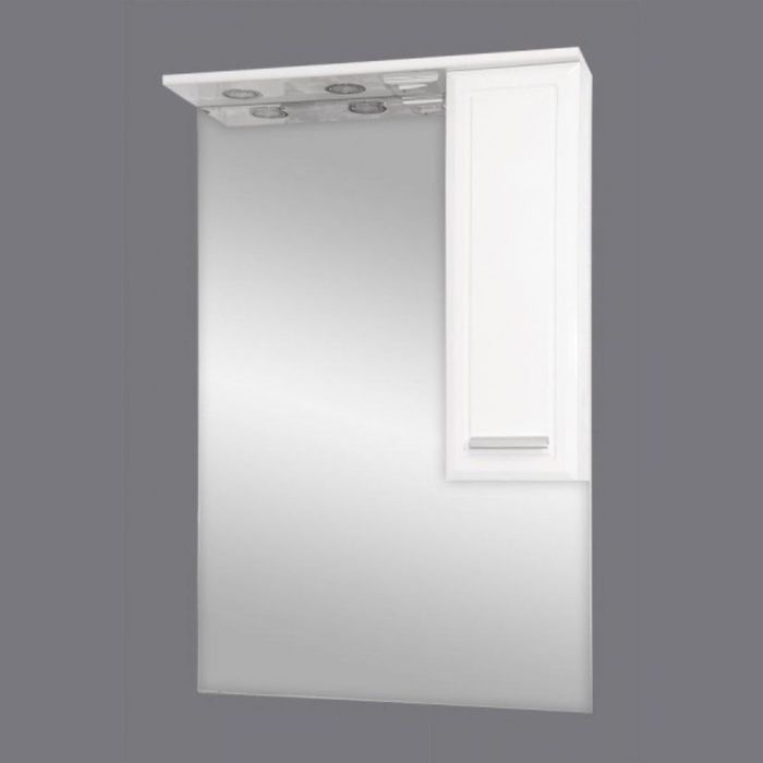 Зеркало Misty "Стелла 65", правое, с подсветкой, фацет