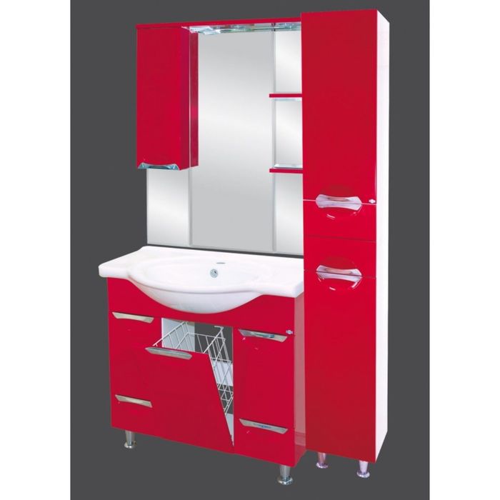 Пенал Misty "Жасмин 35", левый, красная эмаль