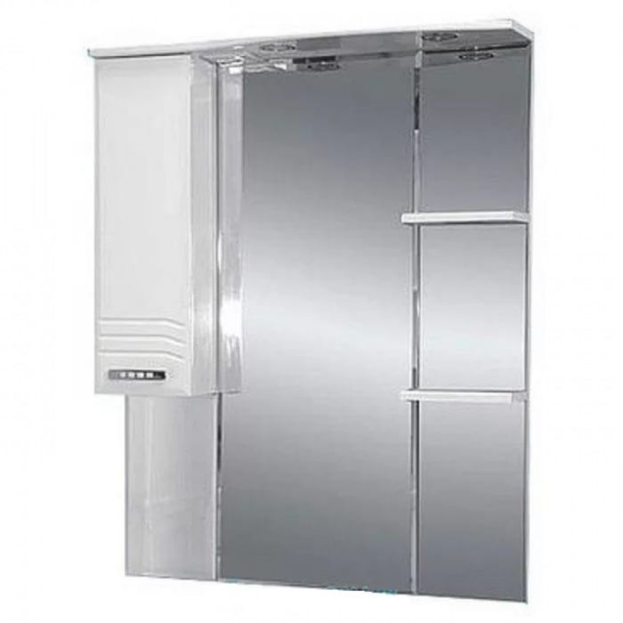 Зеркало Misty "Либро 80", левое, с подсветкой, фацет