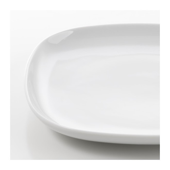 Сервиз,18 предметов, белый ВЭРДЕРА 18х18, 20х20, 25х25 см