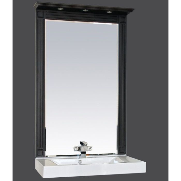 Зеркало Misty "Марсель 75", комбинированное венге-белое