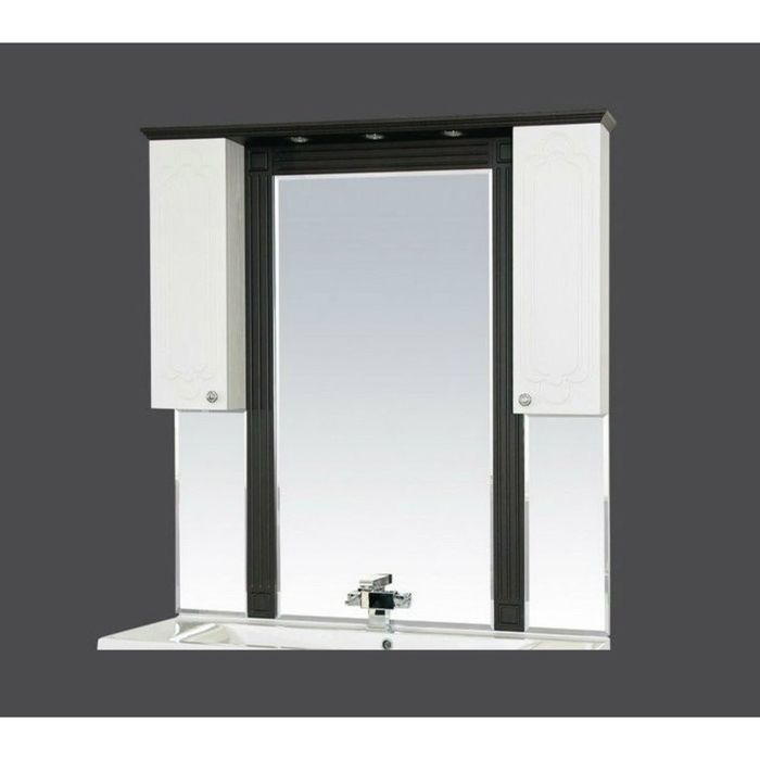 Зеркало Misty "Марсель 90", левое, комбинированное венге-белое