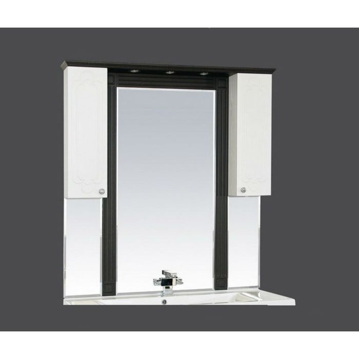 Зеркало Misty "Марсель 90", правое, комбинированное венге-белое