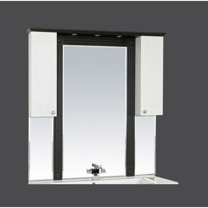 Зеркало Misty "Марсель 120", комбинированное венге-белое