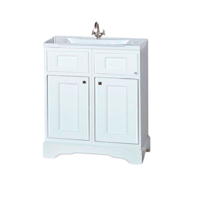 Тумба с раковиной Misty "Герда 80", белая эмаль