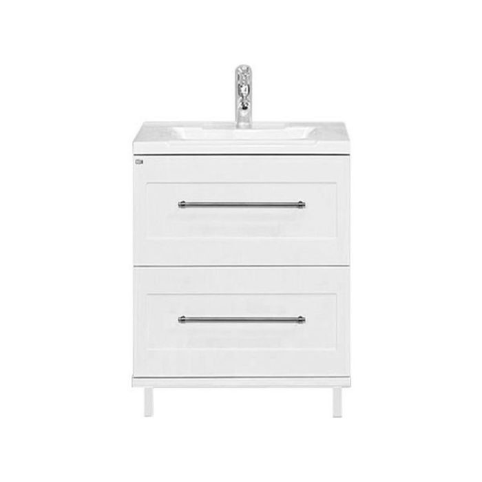 Тумба с раковиной Misty "Марта 70", напольная, белая