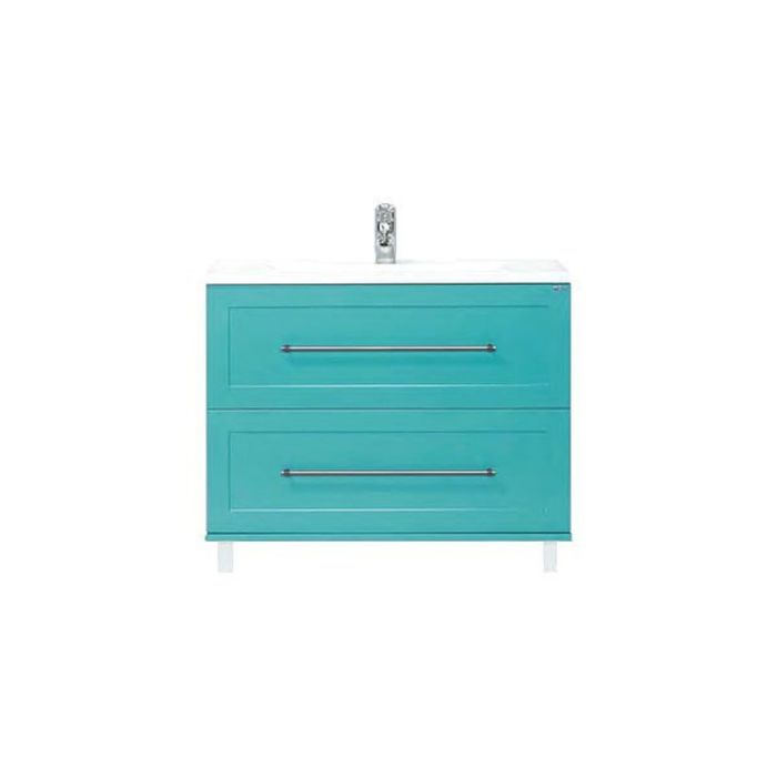 Тумба с раковиной Misty "Марта 70", напольная, бирюза