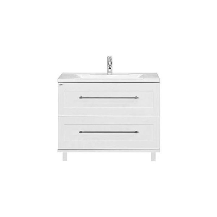 Тумба с раковиной Misty "Марта 80", напольная, белая