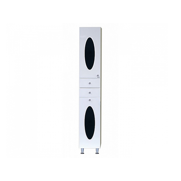 Пенал Misty "Сидней 35", правый, черный, с корзиной