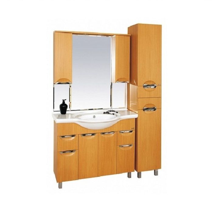 Пенал Misty "Глория 35", правый, с бельевой корзиной, цвет бук