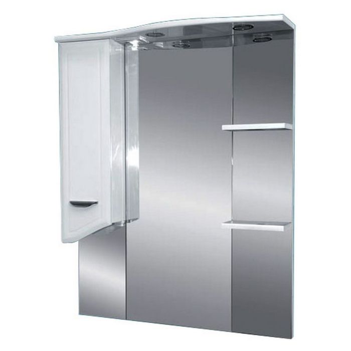 Шкаф-зеркало Misty "Дрея 75", левый, с подсветкой