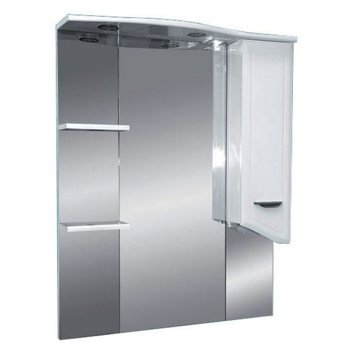 Шкаф-зеркало Misty "Дрея 75", правый, с подсветкой