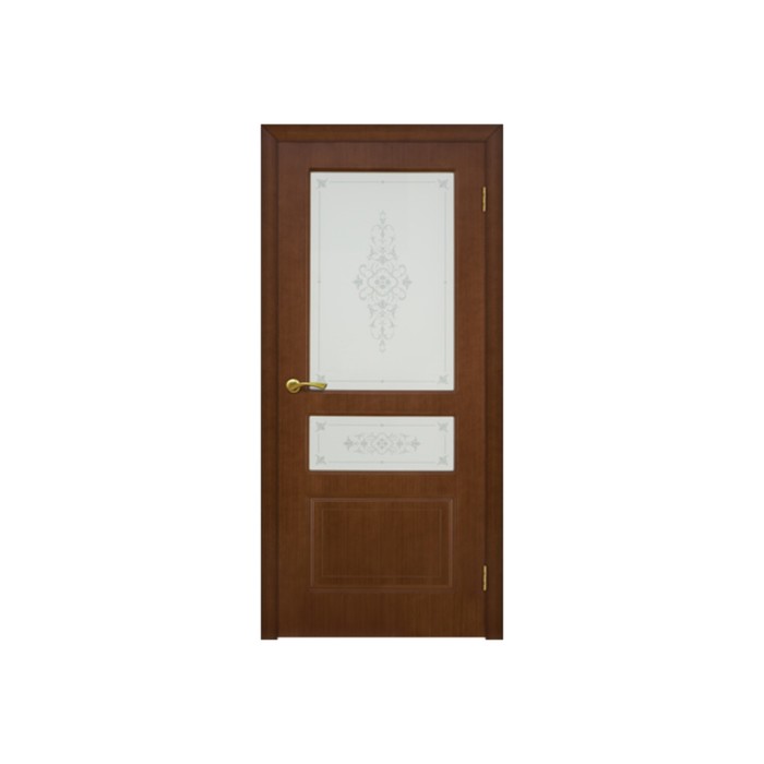 Дверное полотно остекленное Либра морененый дуб 2000x700