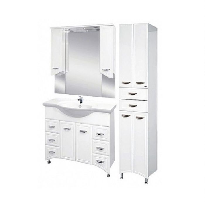 Пенал Misty "Дрея 40", 2 ящика, белая эмаль