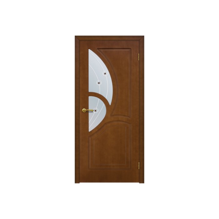 Дверное полотно остекленное Муза античный орех 2000x600