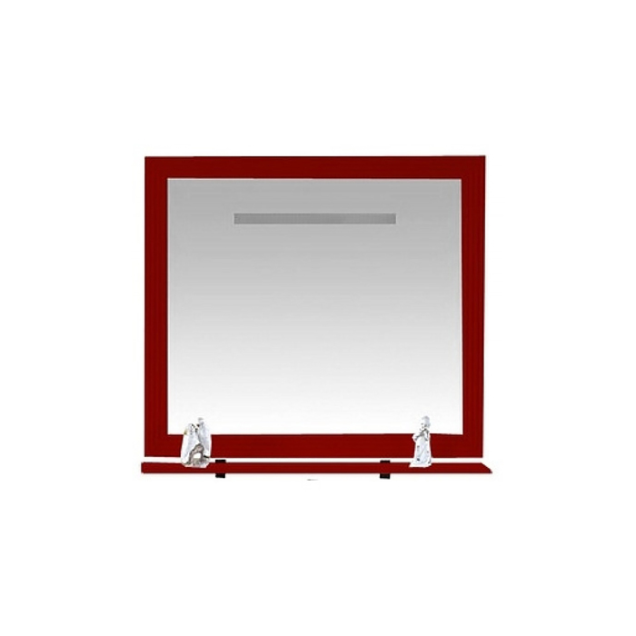 Зеркало Misty "Европа 90", красное, с подсветкой