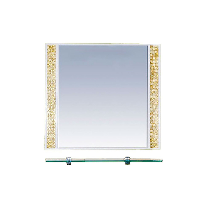 Зеркало Misty "Морена 60", с полкой, золотая мозаика