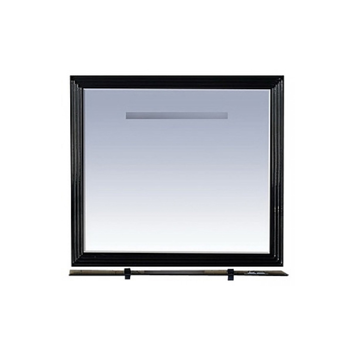 Зеркало Misty "Европа 90", черное, с подсветкой