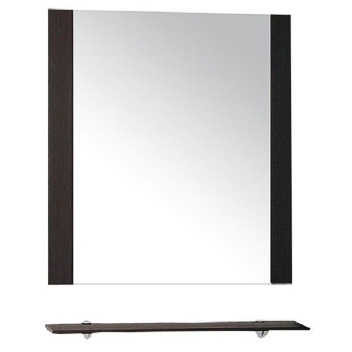 Зеркало Misty "Жасмин 50", с полочкой, цвет венге