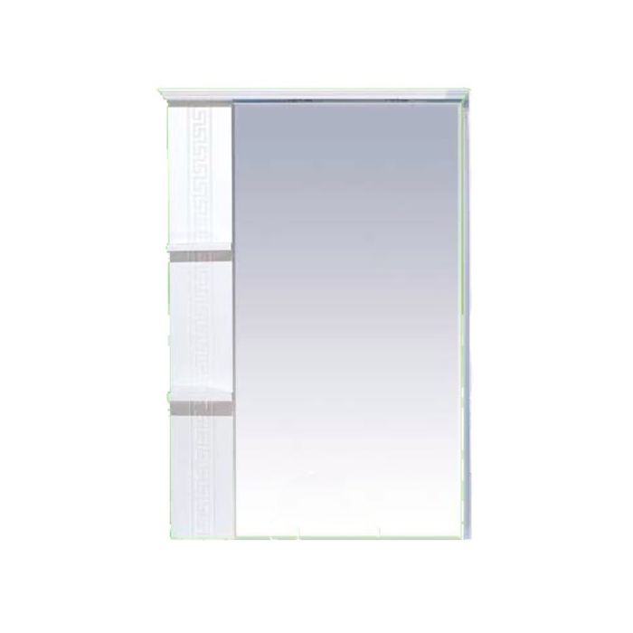 Зеркало Misty "Олимпия 75", левое, белое фактурное