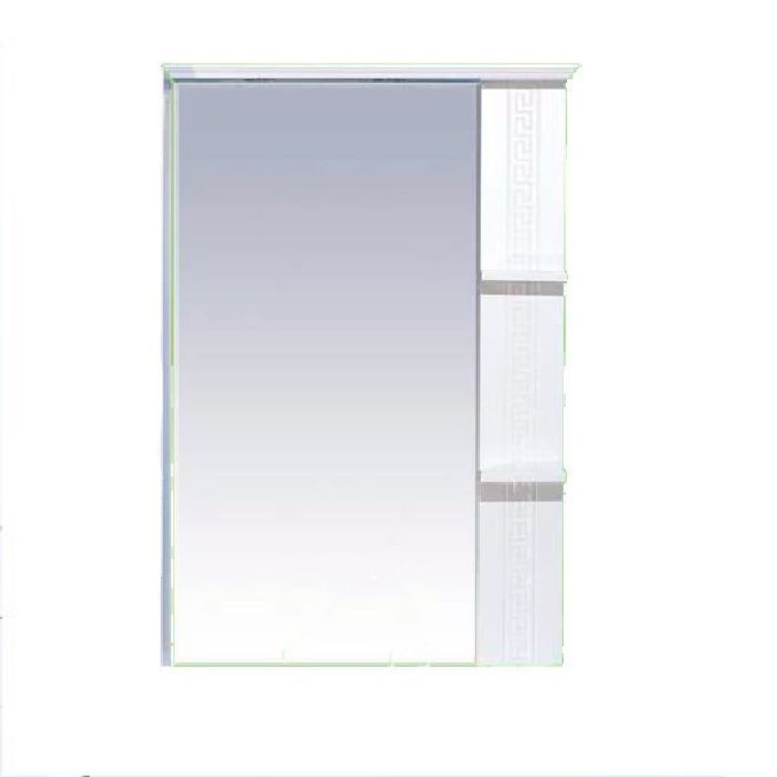 Зеркало Misty "Олимпия 75", правое, белое фактурное