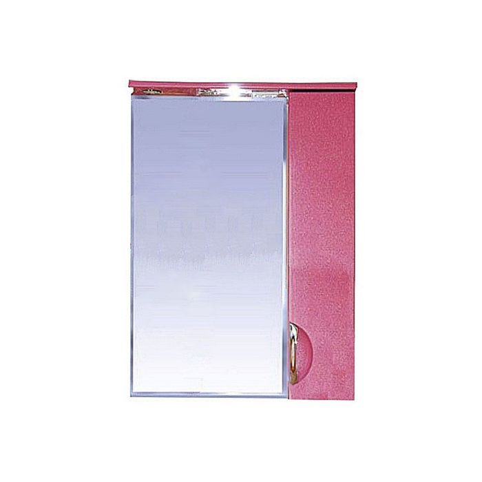 Зеркало Misty "Жасмин 55", правое, розовая плёнка, с подсветкой