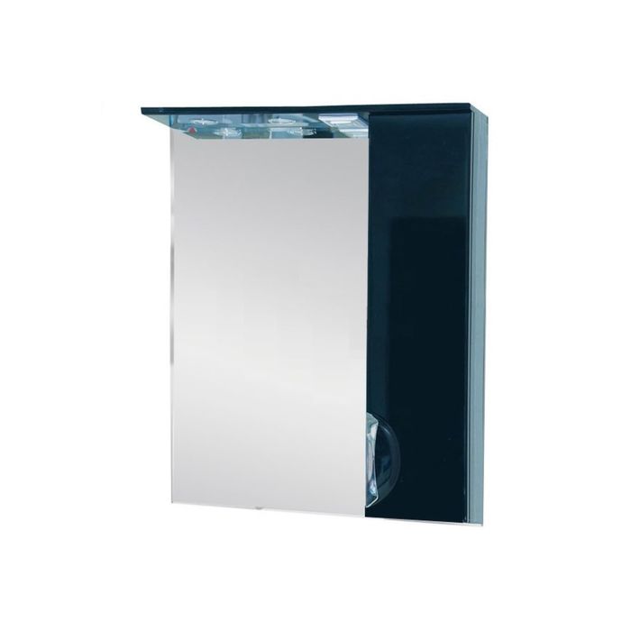 Зеркало Misty "Жасмин 55", правое, чёрная плёнка, с подсветкой