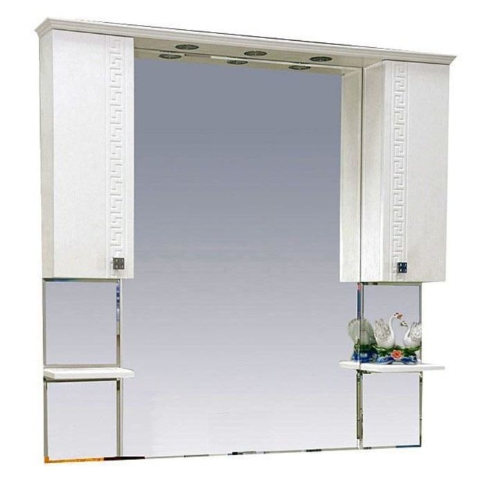 Зеркало Misty "Олимпия 105", белое фактурное