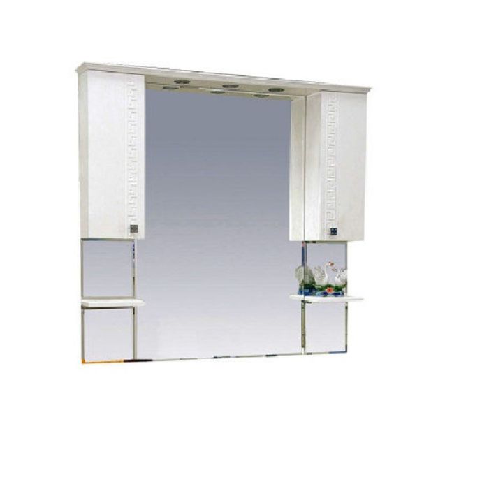 Зеркало Misty "Олимпия 120", белое фактурное