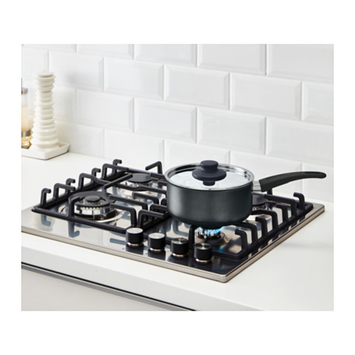 Ковш с крышкой, серый ШЭНКА 2л