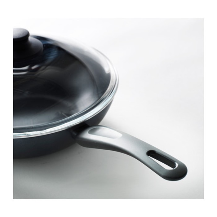 Сотейник c крышкой, серый ШЭНКА