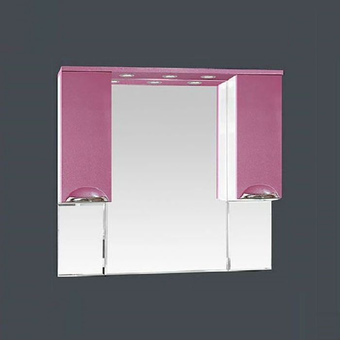 Зеркало Misty "Жасмин 105", розовая плёнка, с подсветкой