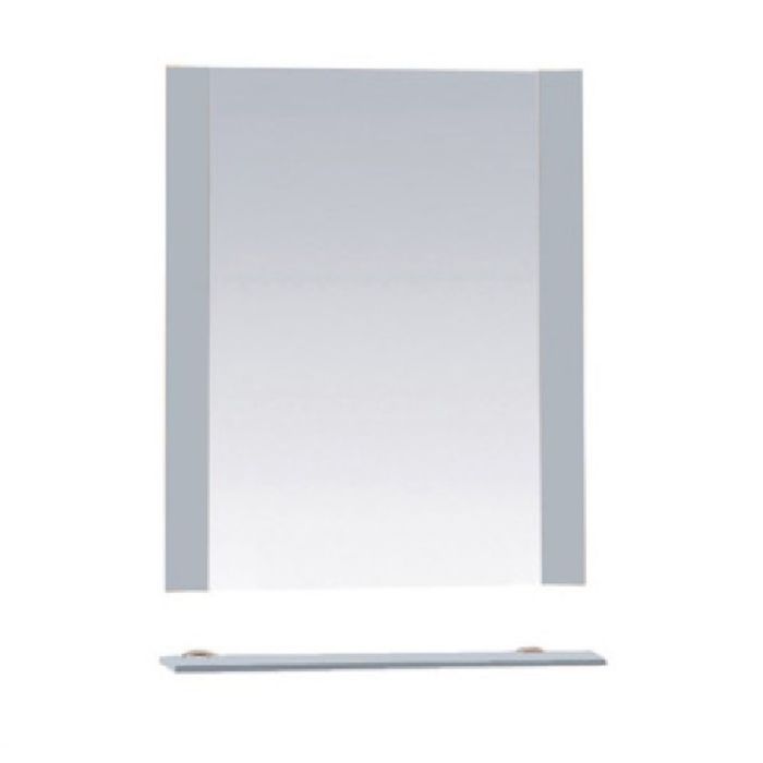 Зеркало Misty "Жасмин 60", с полочкой,  цвет металлик